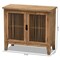Baxton Studio Clement Oak Finished 2-Door Wood Spindle Accent Storage Cabinet 162-10556 - alternate 6